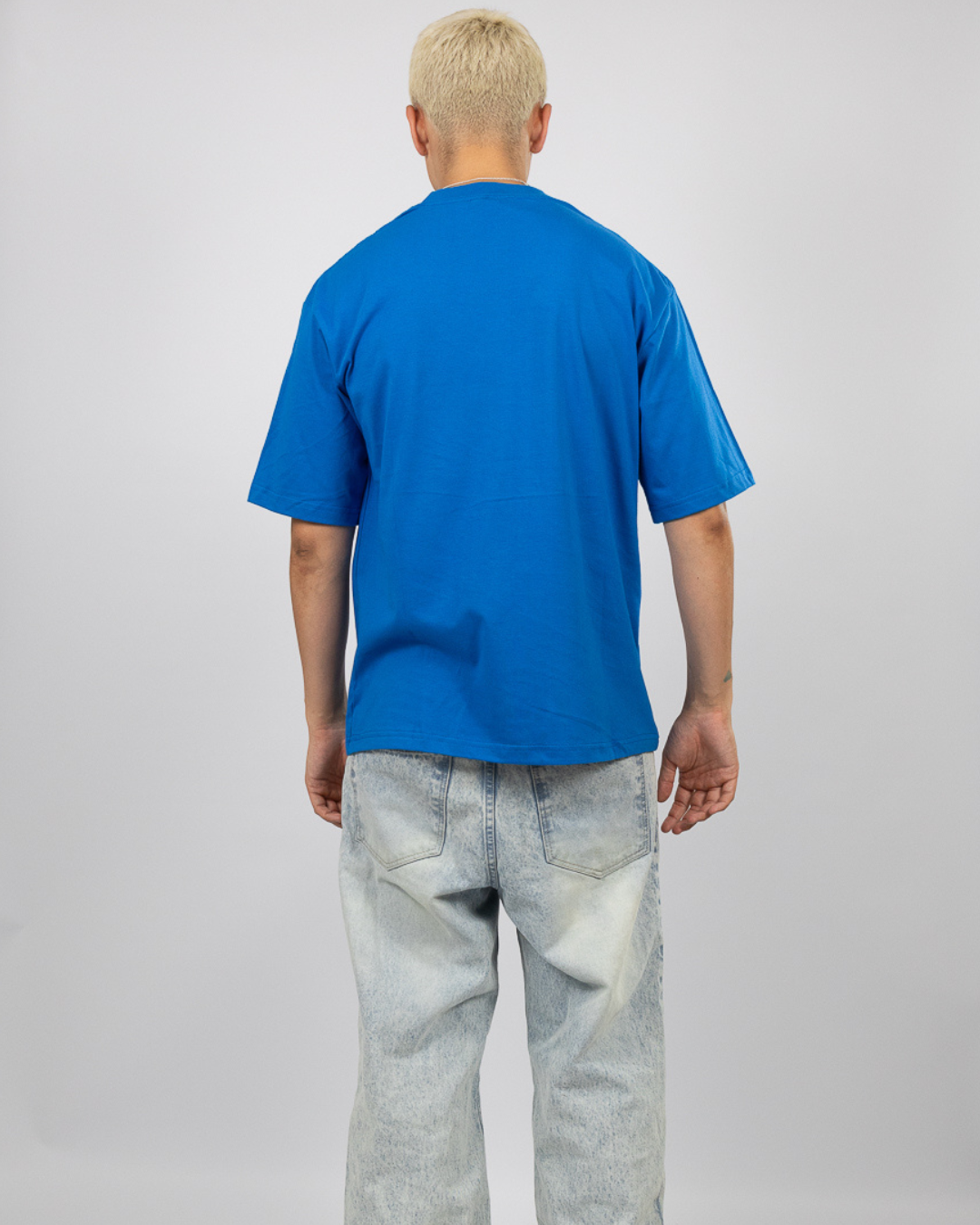 POLO OVERSIZE AZULINO - 100% ALGODON JERSEY 20/1 REACTIVO