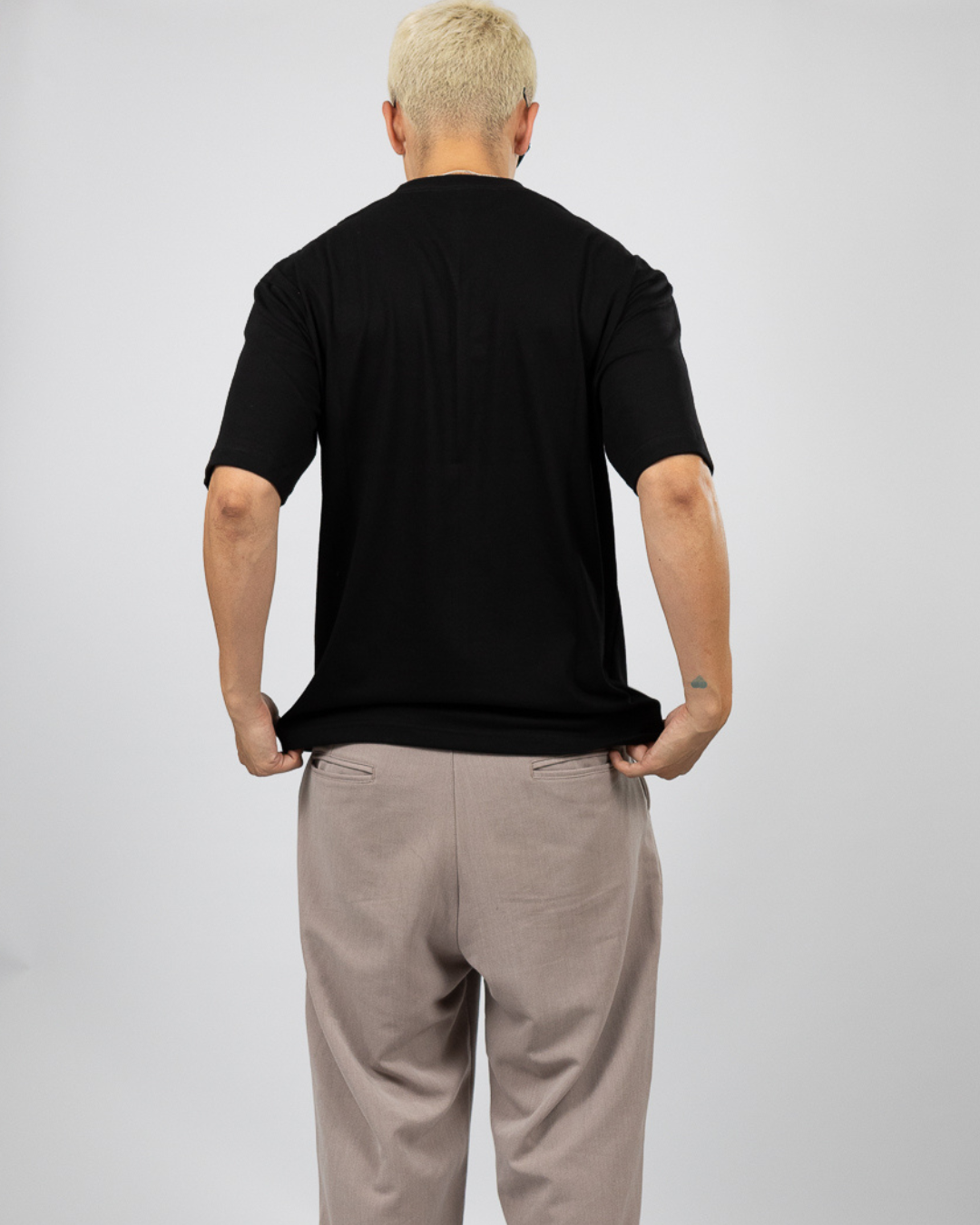 POLO OVERSIZE NEGRO - 100% ALGODON JERSEY 20/1 REACTIVO