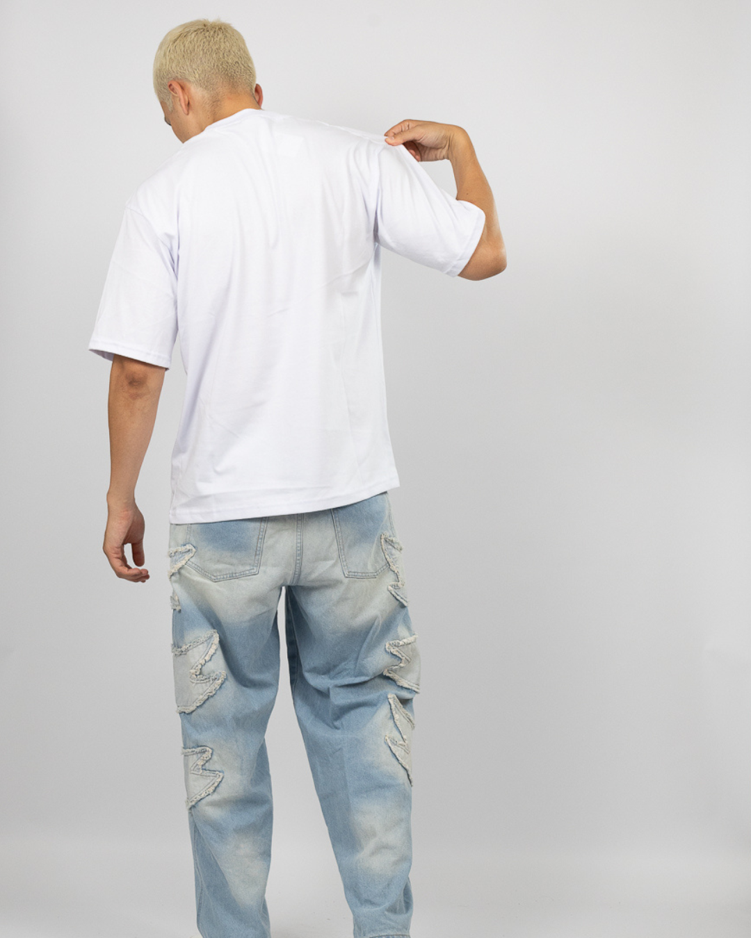 POLO OVERSIZE BLANCO - 100% ALGODON JERSEY 20/1 REACTIVO
