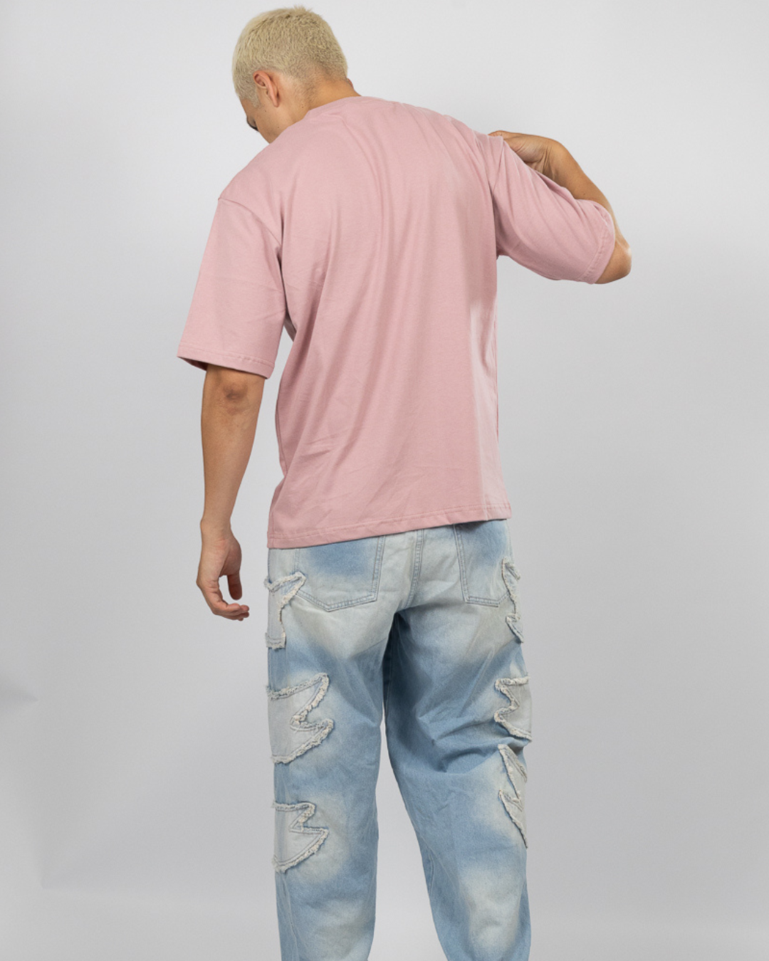 POLO OVERSIZE PALO ROSA - 100% ALGODON JERSEY 20/1 REACTIVO