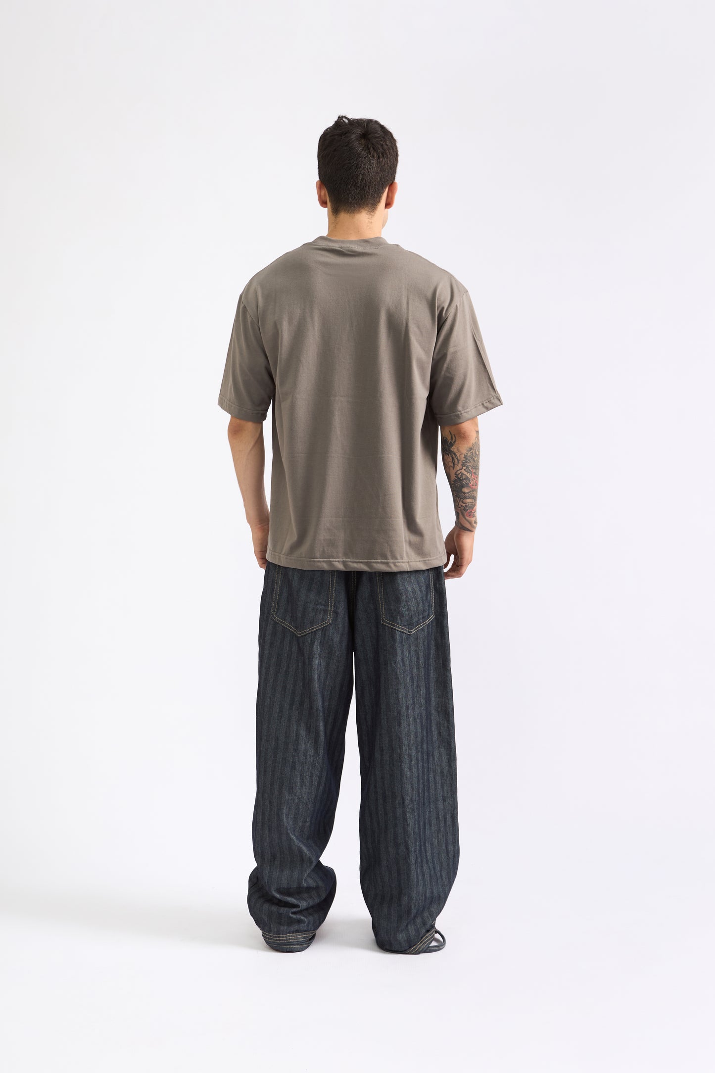 POLO OVERSIZE PLOMO HUMO - 100% ALGODON JERSEY 20/1 REACTIVO