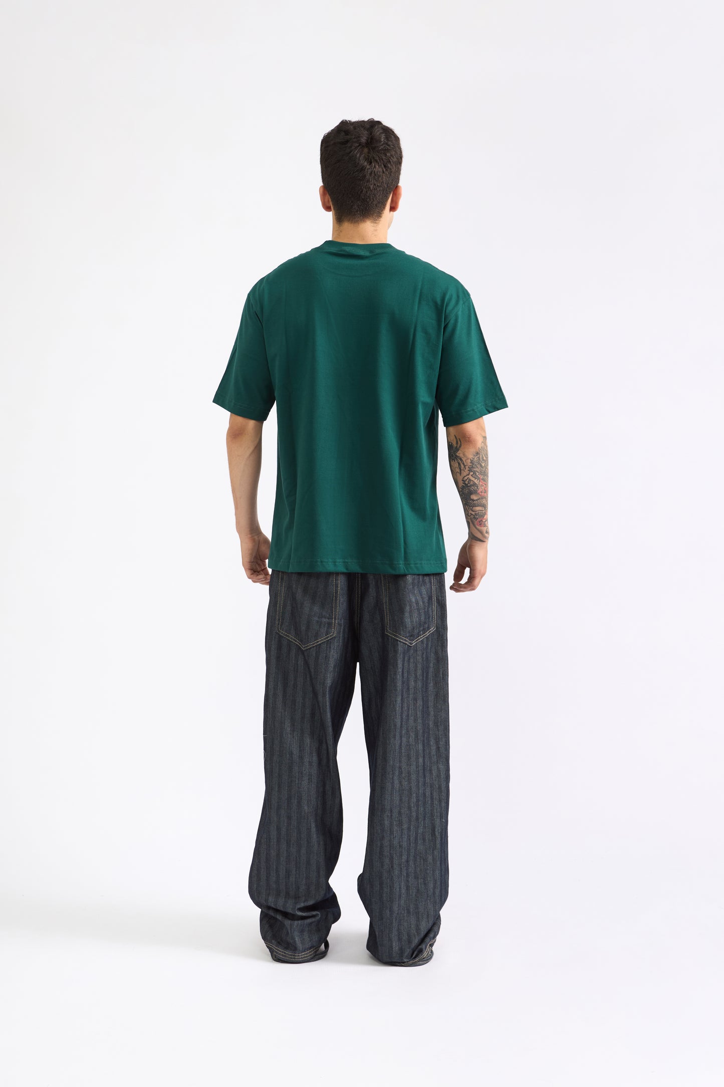 POLO OVERSIZE VERDE BOTELLA - 100% ALGODON JERSEY 20/1 REACTIVO