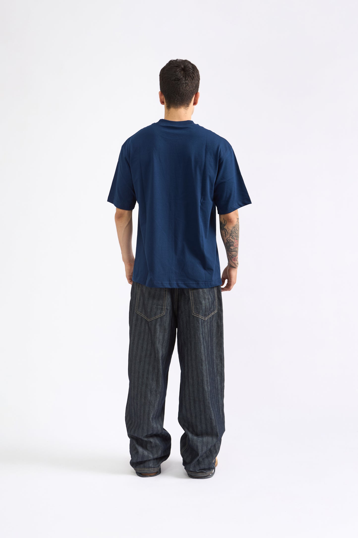 POLO OVERSIZE AZUL ACERO - 100% ALGODON JERSEY 20/1 REACTIVO