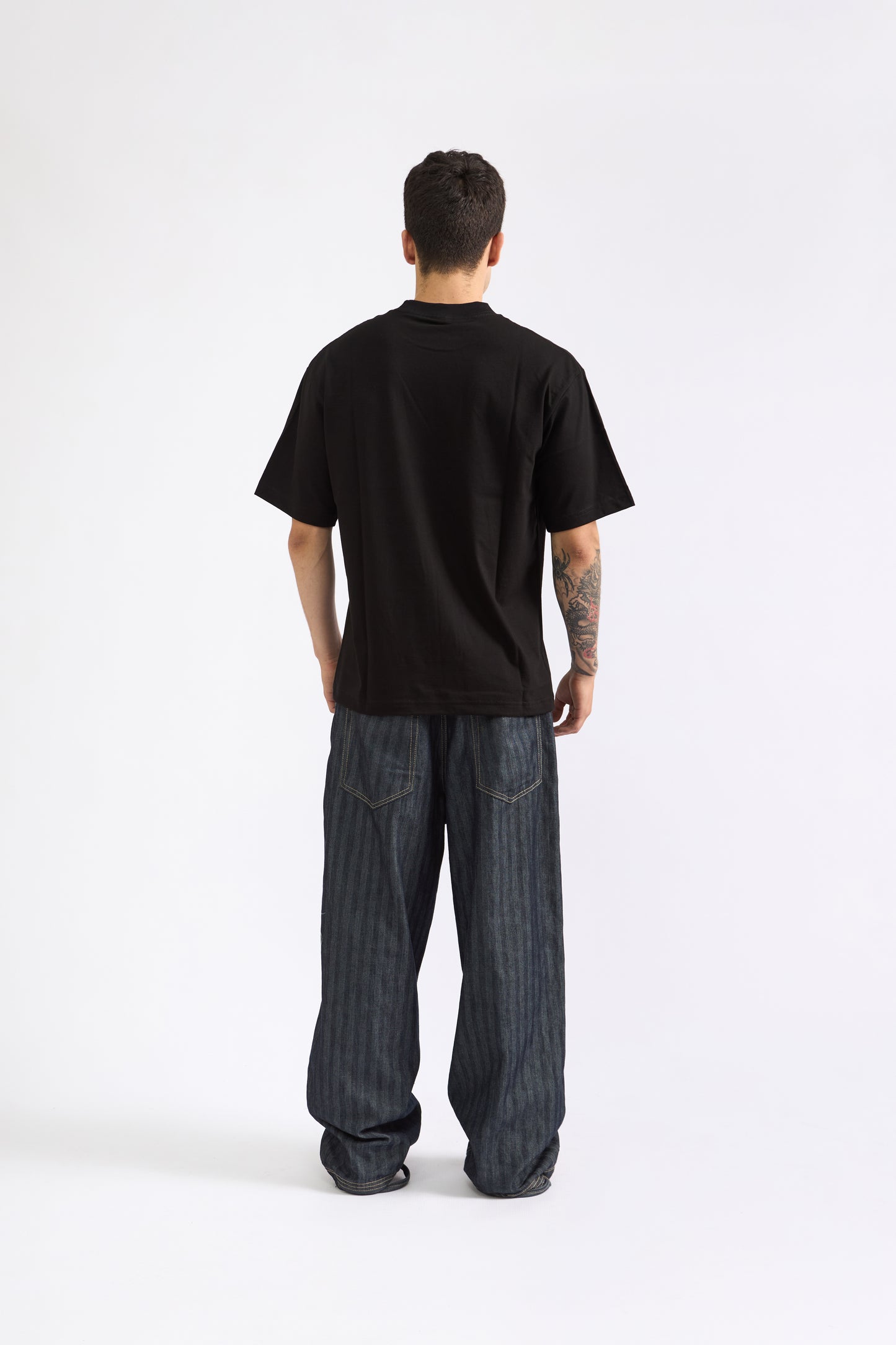 POLO OVERSIZE NEGRO - 100% ALGODON JERSEY 20/1 REACTIVO