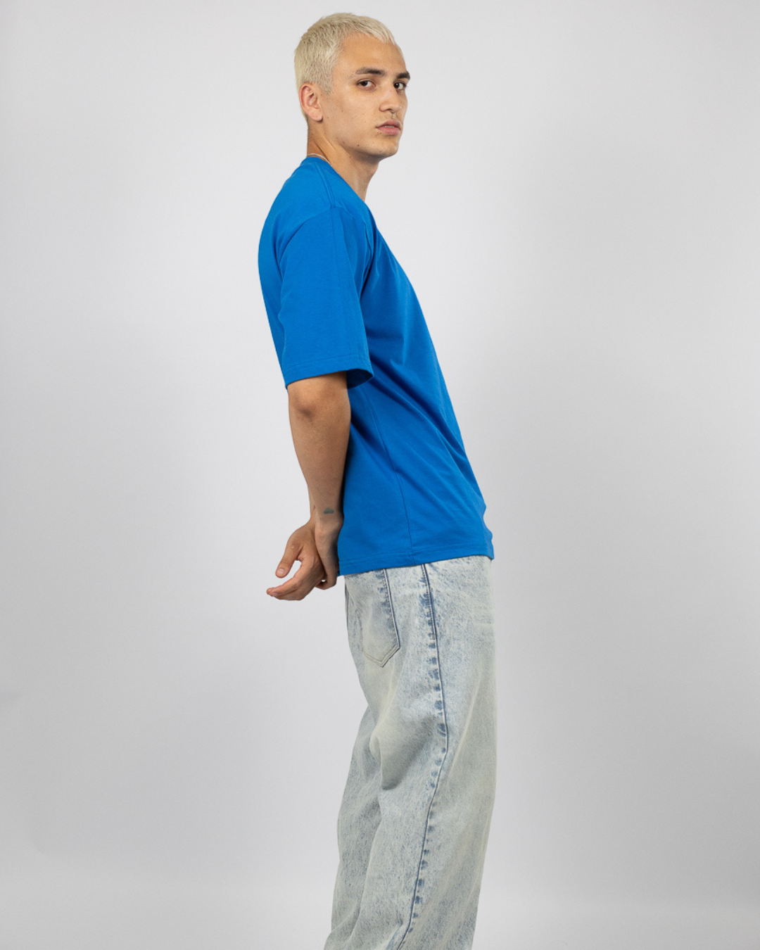 POLO OVERSIZE AZULINO - 100% ALGODON JERSEY 20/1 REACTIVO