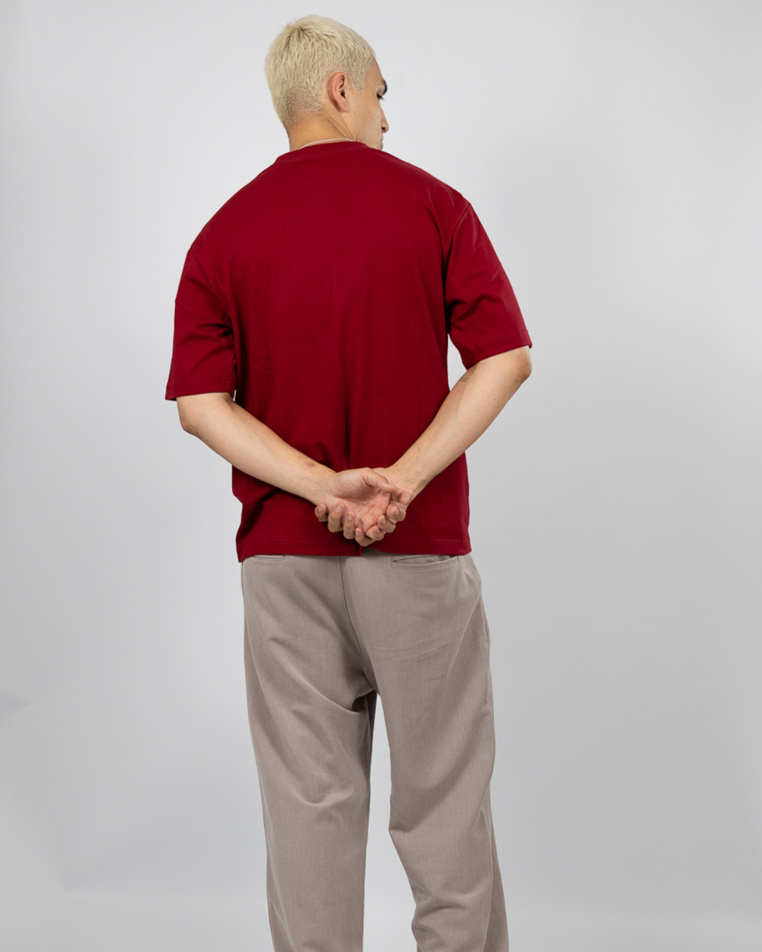 POLO OVERSIZE GUINDA - 100% ALGODON JERSEY 20/1 REACTIVO