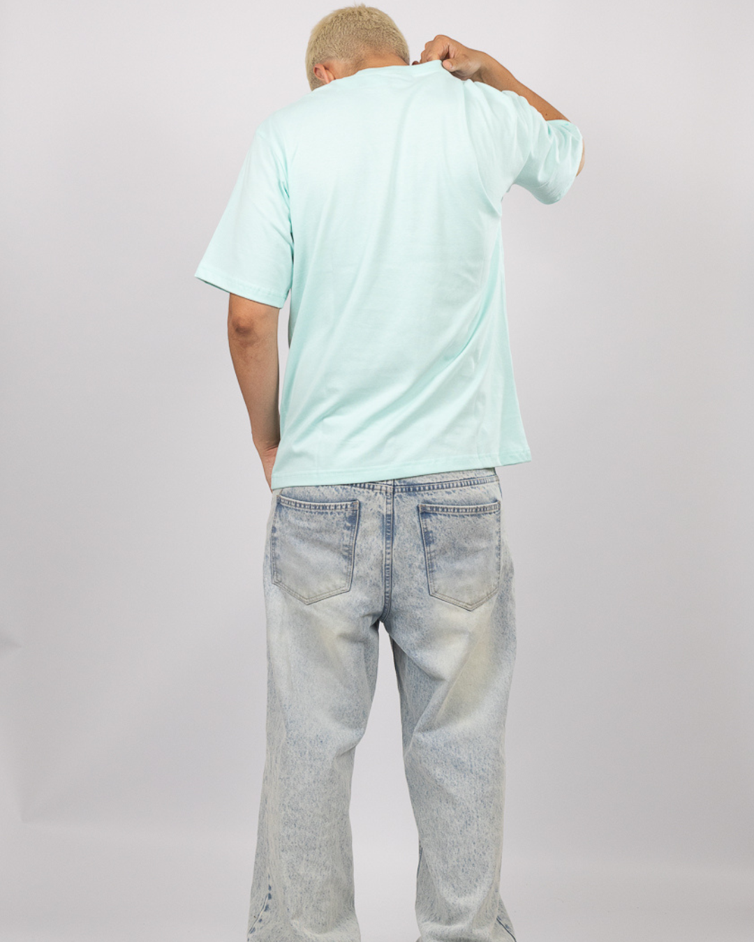 POLO OVERSIZE VERDE AGUA - 100% ALGODON JERSEY 20/1 REACTIVO