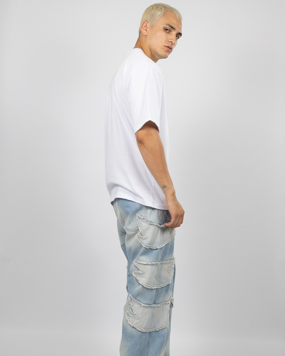 POLO OVERSIZE BLANCO - 100% ALGODON JERSEY 20/1 REACTIVO