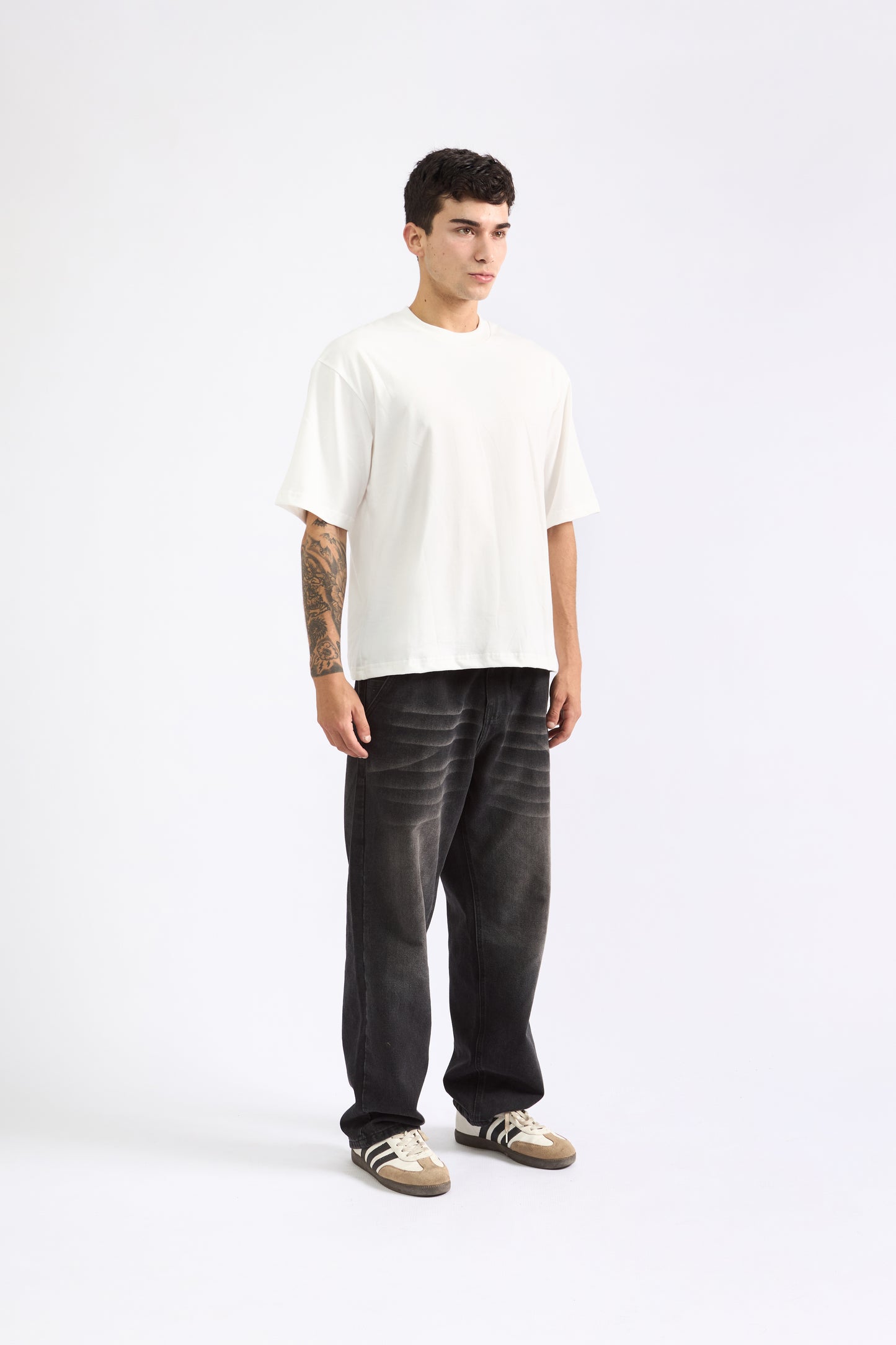 POLO BOXY FIT PERLA - 100% ALGODON JERSEY 20/1 REACTIVO