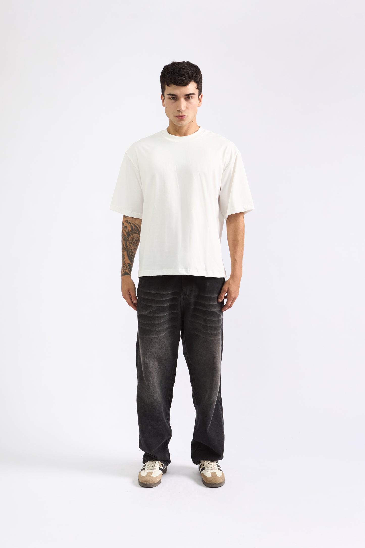 POLO BOXY FIT PERLA - 100% ALGODON JERSEY 20/1 REACTIVO