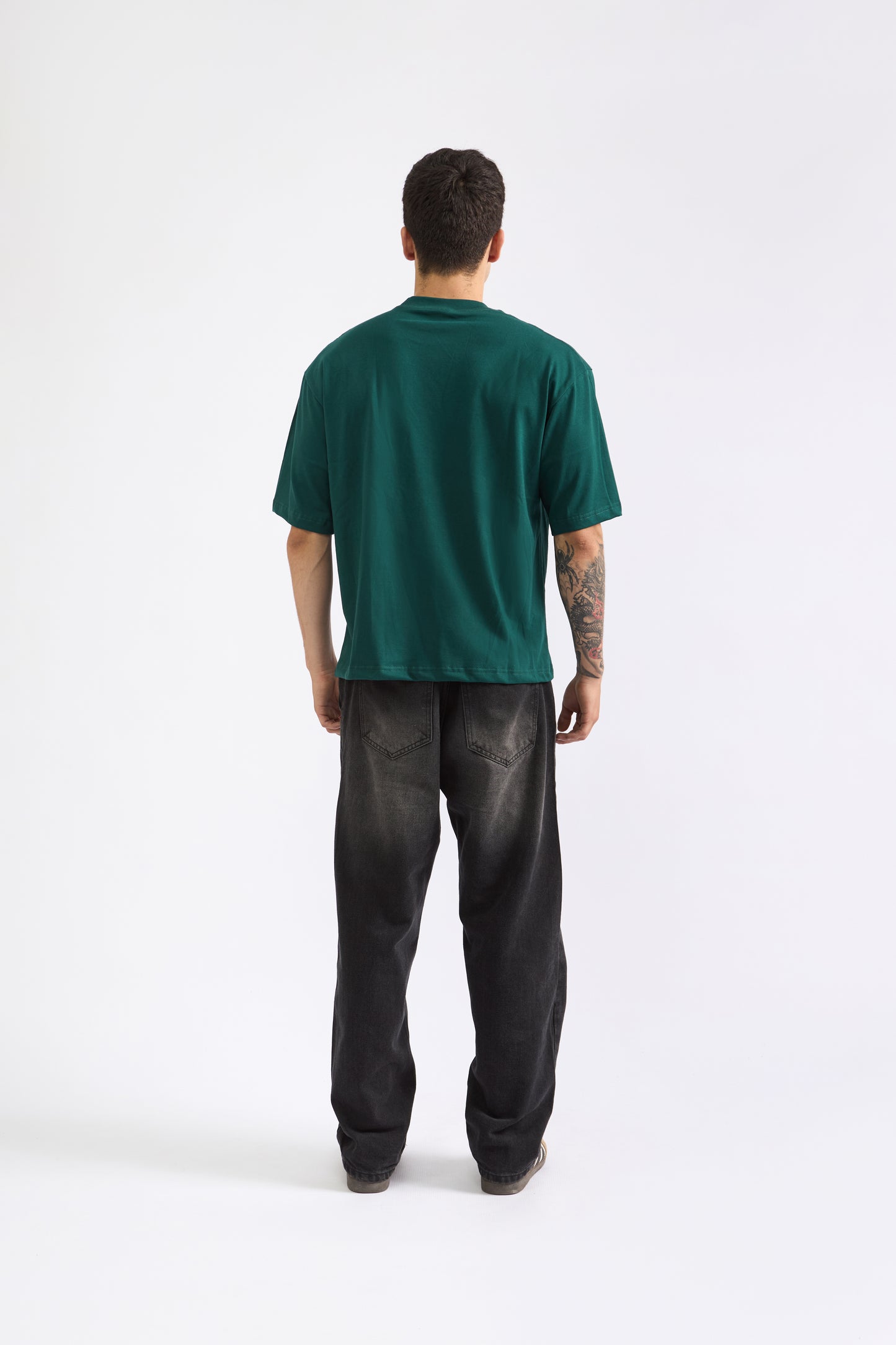 POLO BOXY FIT VERDE BOTELLA - 100% ALGODON JERSEY 20/1 REACTIVO