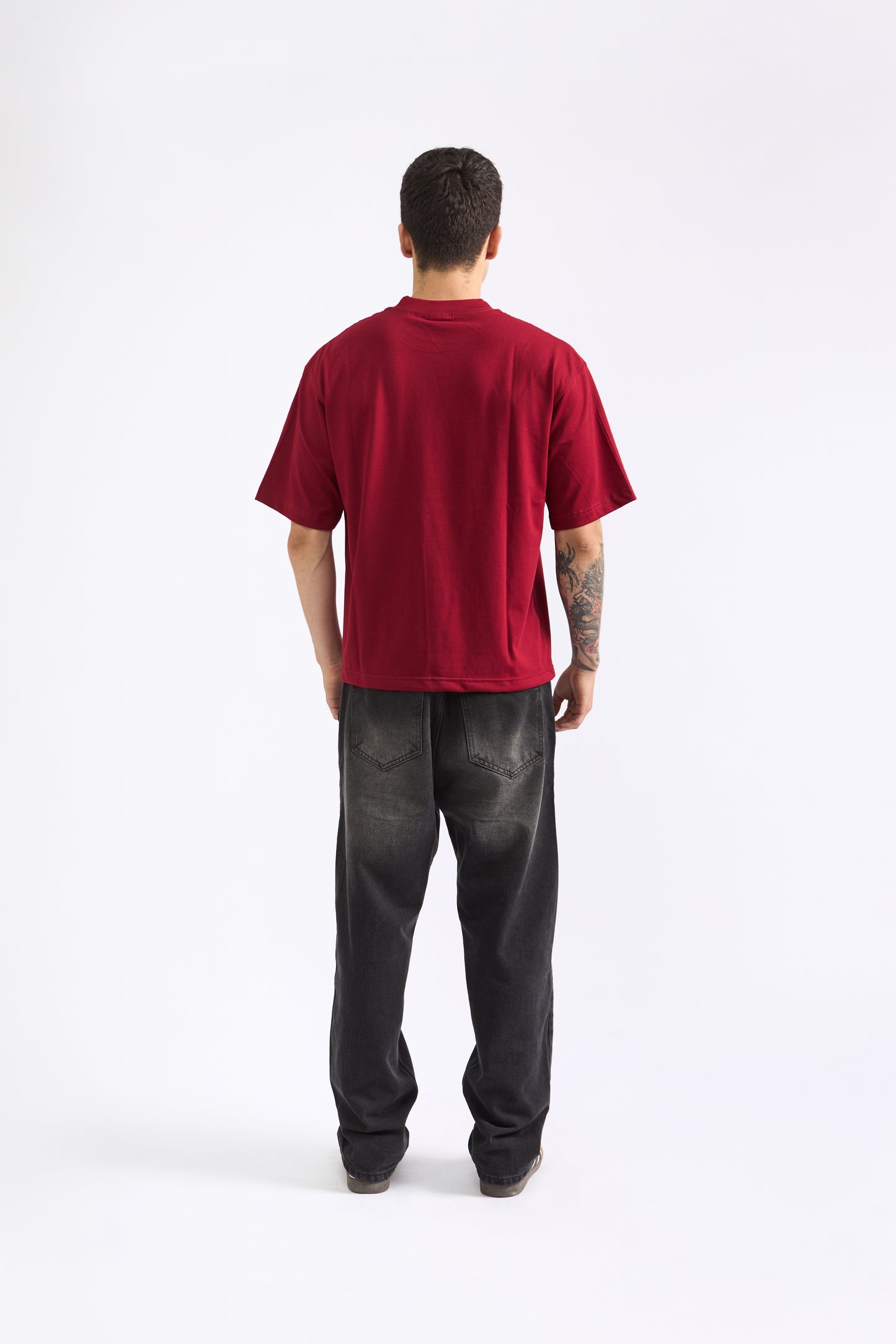 POLO BOXY FIT GUINDA - 100% ALGODON JERSEY 20/1 REACTIVO