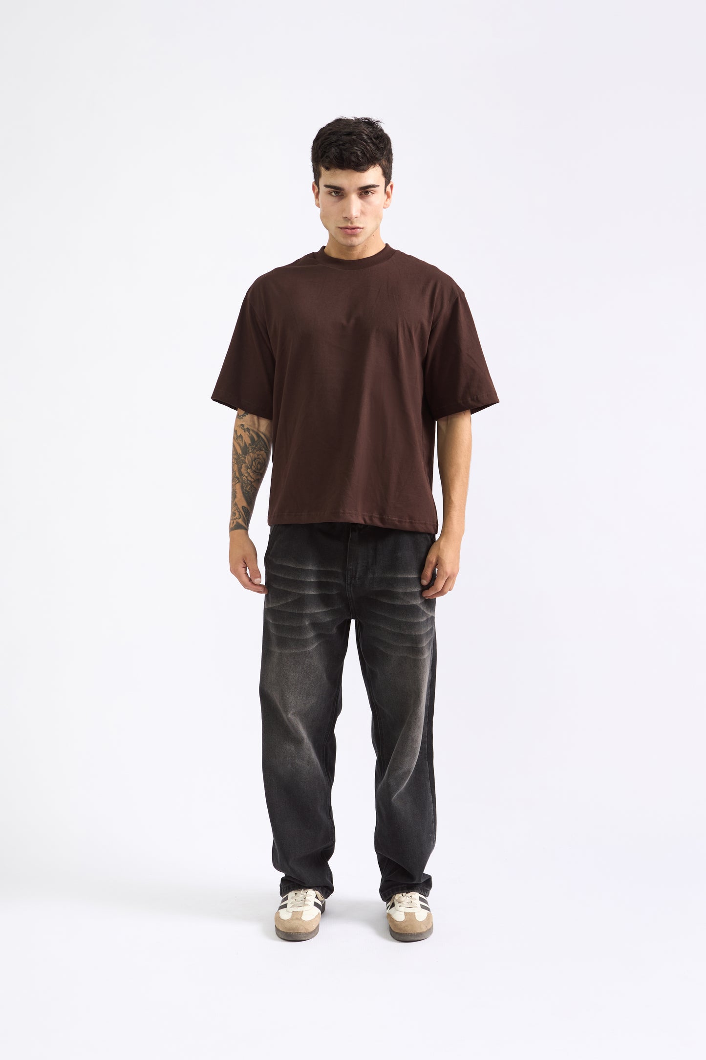 POLO BOXY FIT MARRÓN - 100% ALGODON JERSEY 20/1 REACTIVO