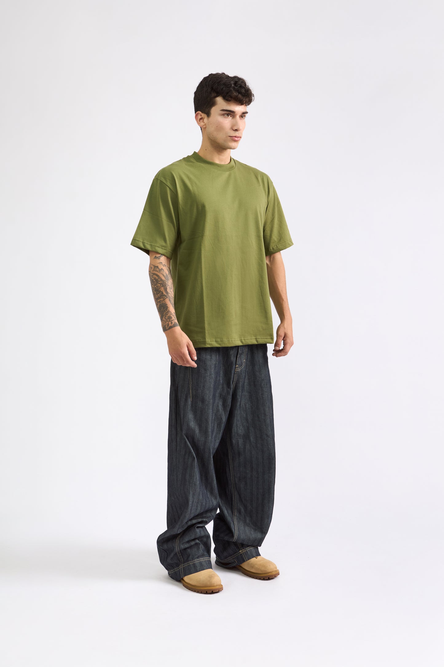 POLO OVERSIZE VERDE PASTO - 100% ALGODON JERSEY 20/1 REACTIVO
