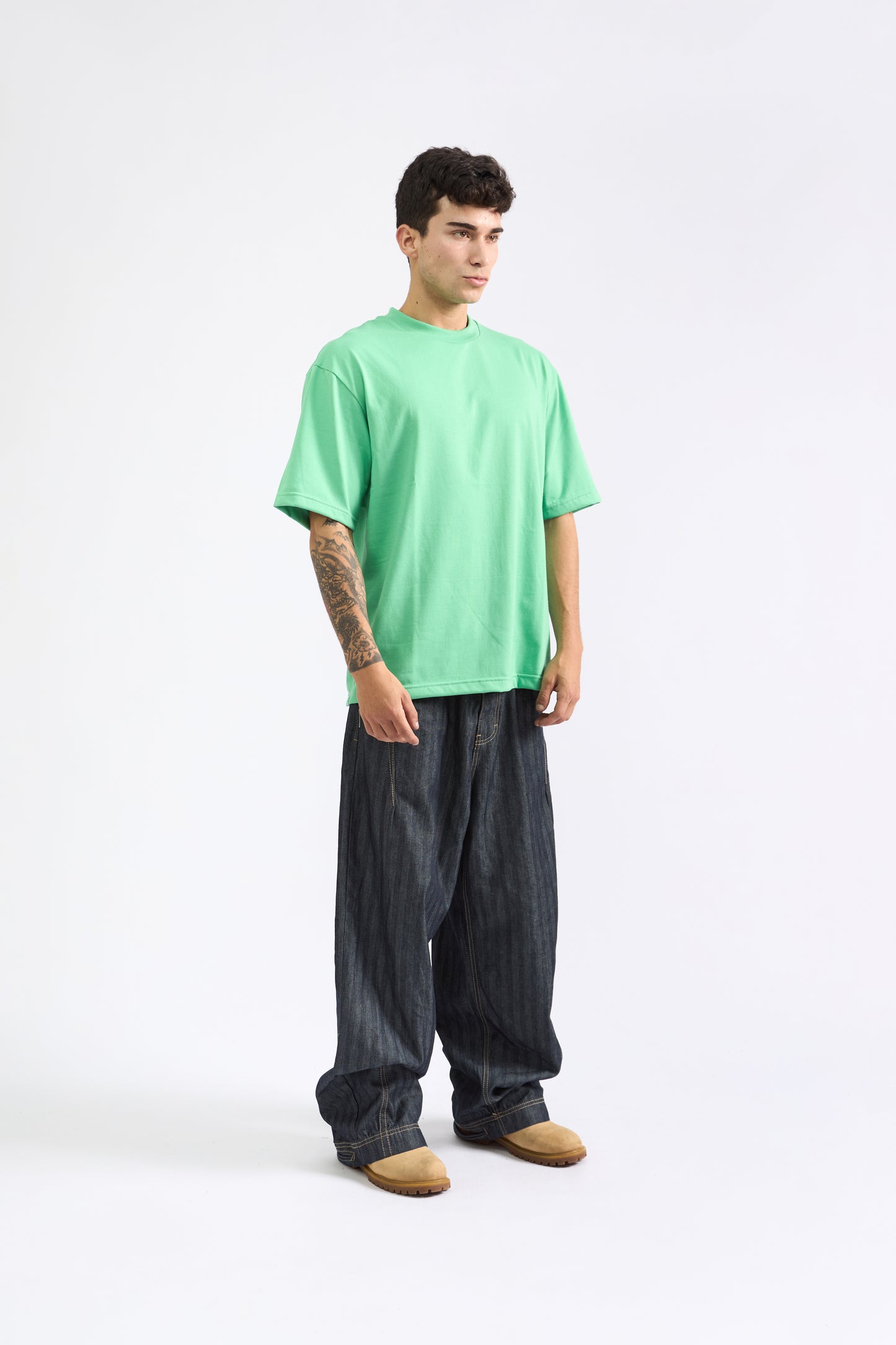 POLO OVERSIZE MENTA - 100% ALGODON JERSEY 20/1 REACTIVO