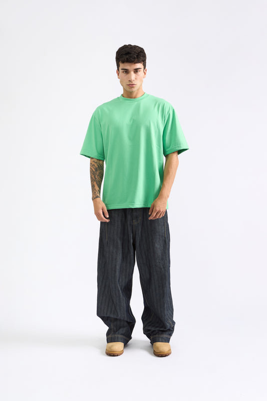 POLO OVERSIZE MENTA - 100% ALGODON JERSEY 20/1 REACTIVO