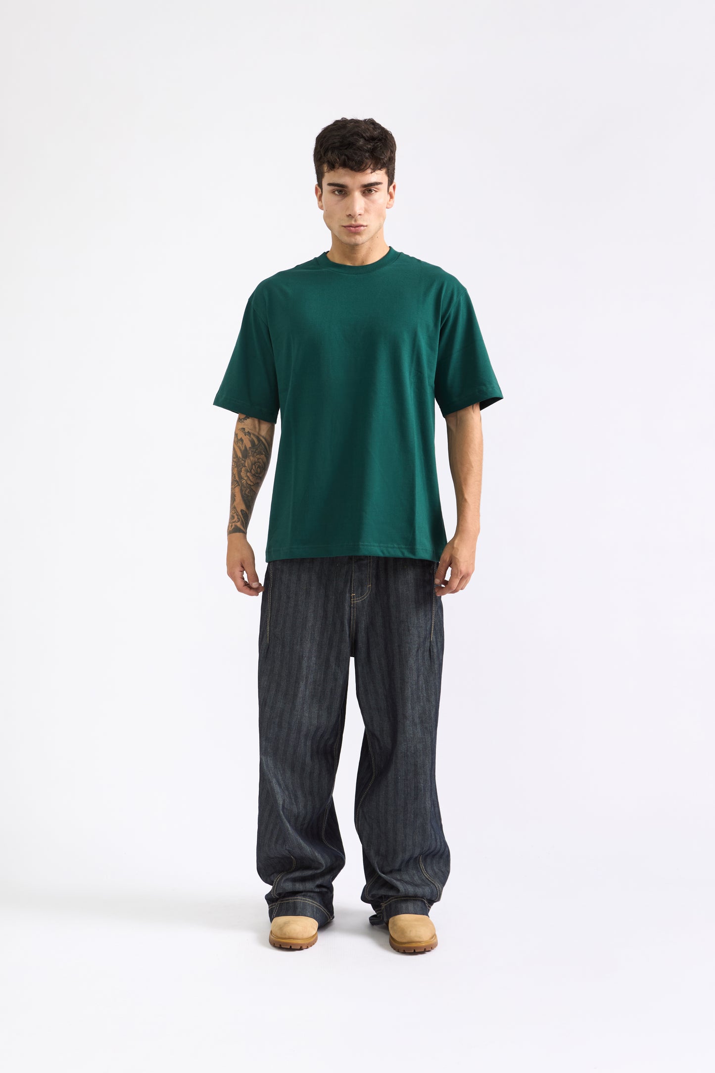 POLO OVERSIZE VERDE BOTELLA - 100% ALGODON JERSEY 20/1 REACTIVO