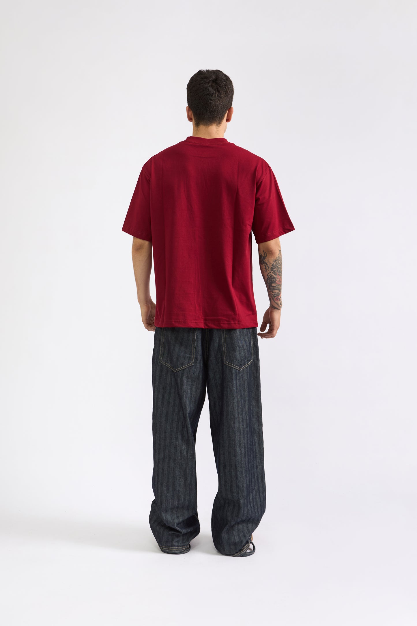 POLO OVERSIZE GUINDA - 100% ALGODON JERSEY 20/1 REACTIVO
