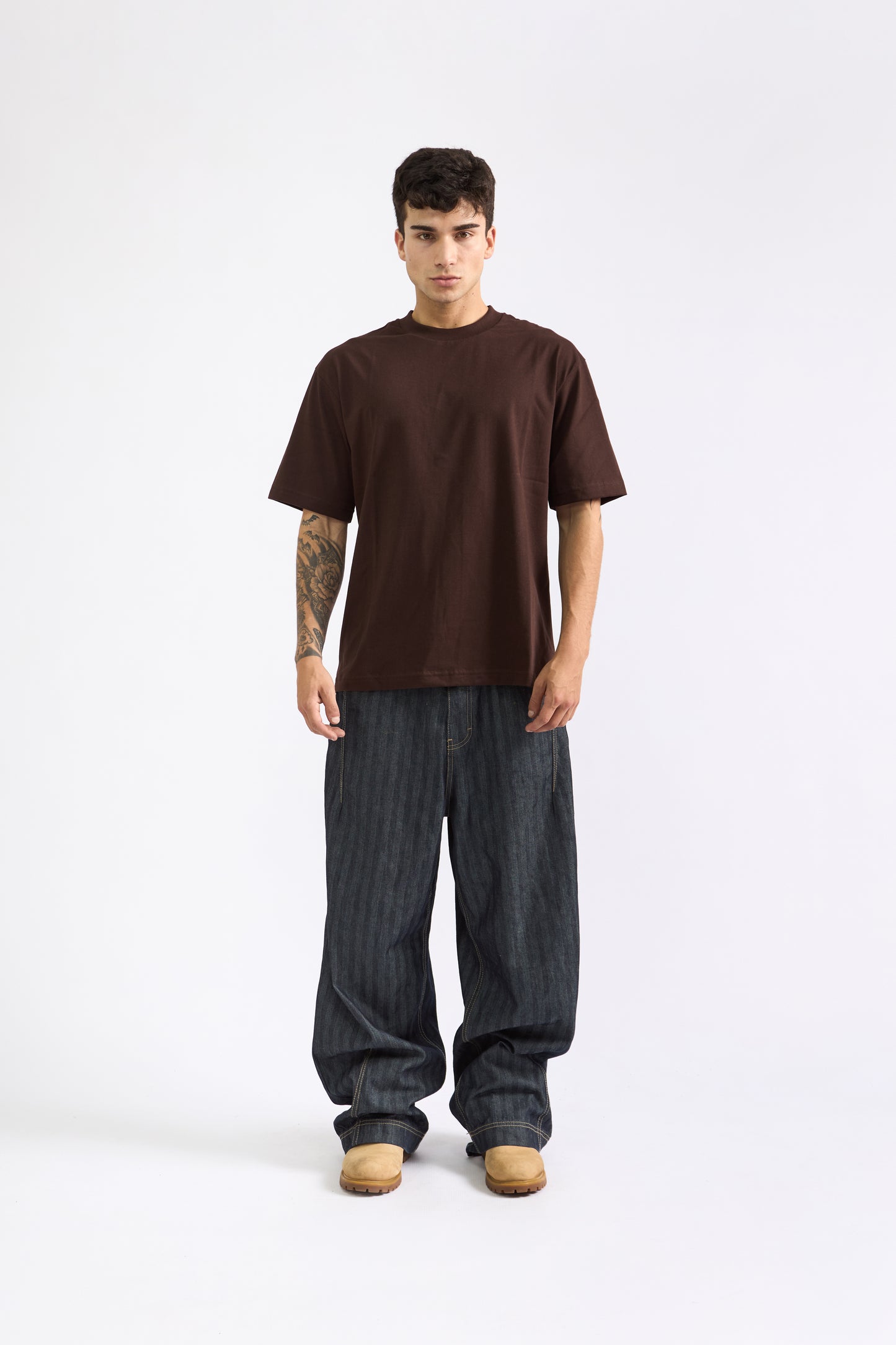 POLO OVERSIZE MARRÓN - 100% ALGODON JERSEY 20/1 REACTIVO