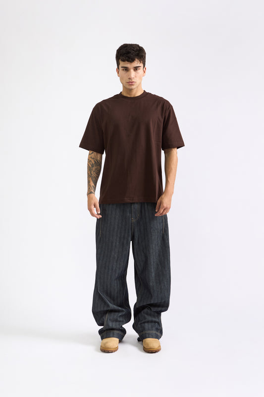 POLO OVERSIZE MARRÓN - 100% ALGODON JERSEY 20/1 REACTIVO