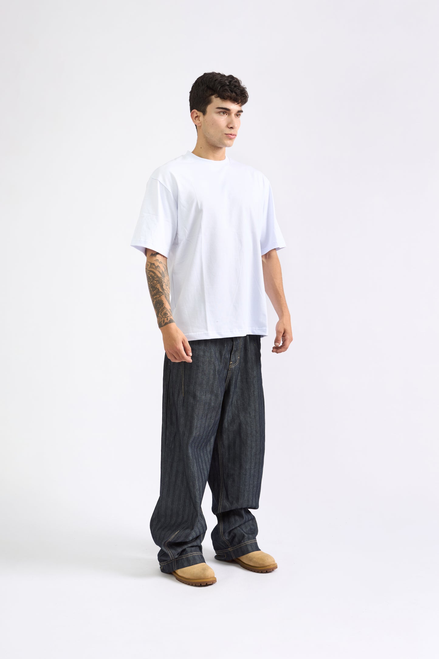 POLO OVERSIZE BLANCO - 100% ALGODON JERSEY 20/1 REACTIVO