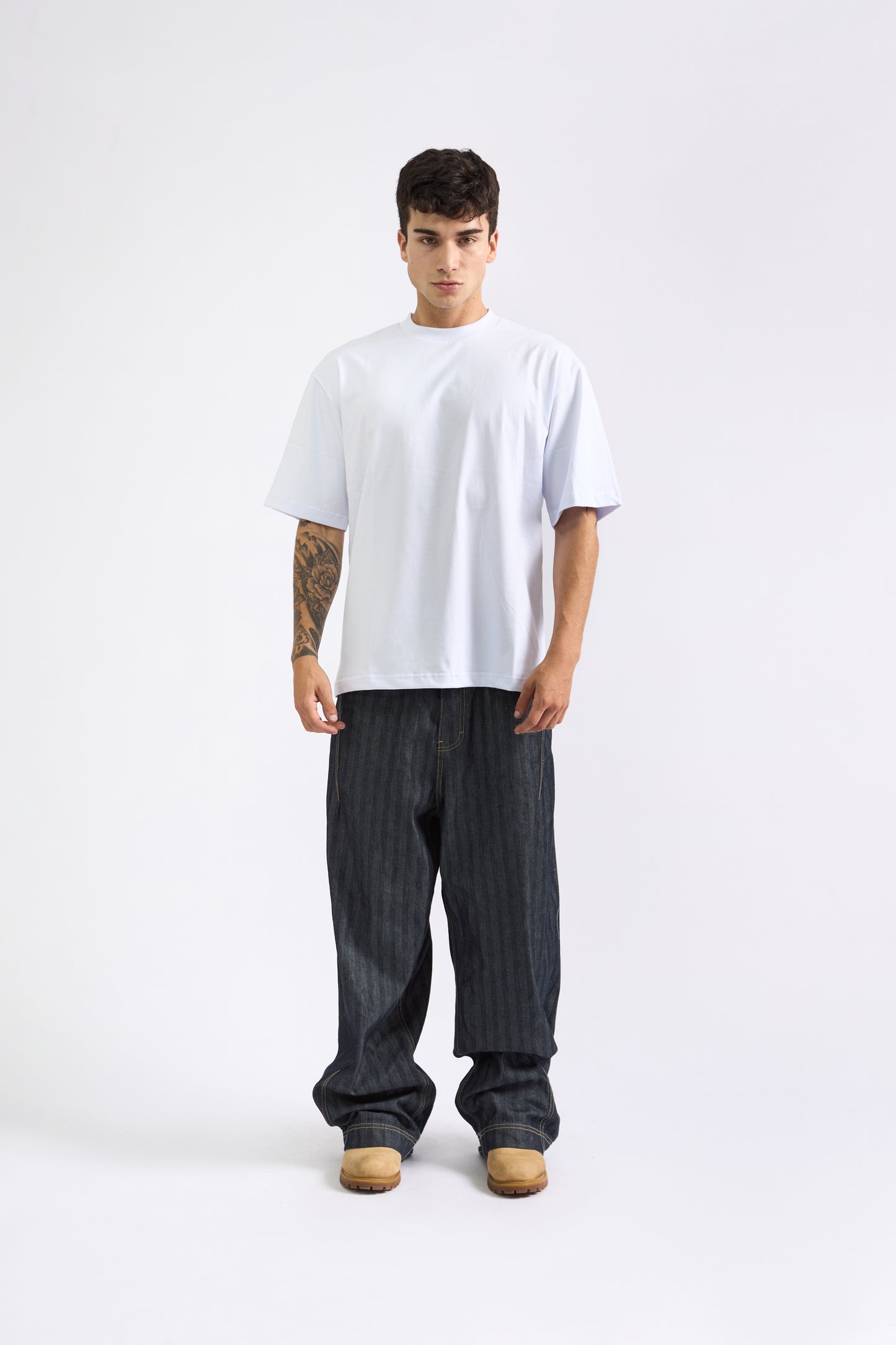 POLO OVERSIZE BLANCO - 100% ALGODON JERSEY 20/1 REACTIVO
