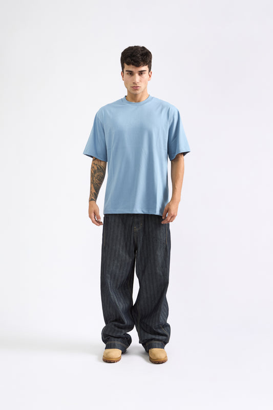 POLO OVERSIZE DENIM - 100% ALGODON JERSEY 20/1 REACTIVO